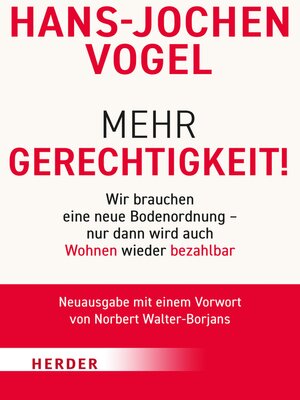 cover image of Mehr Gerechtigkeit!
